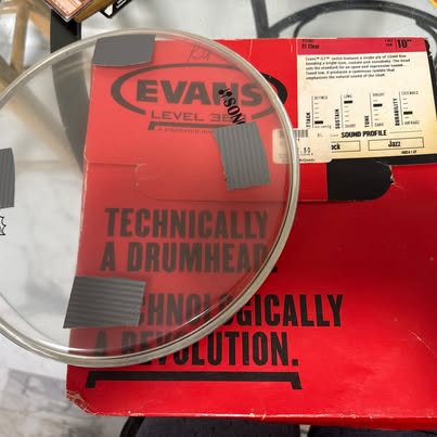 10 Inch Remo Clear Drum Head - $5 - Amherstburg